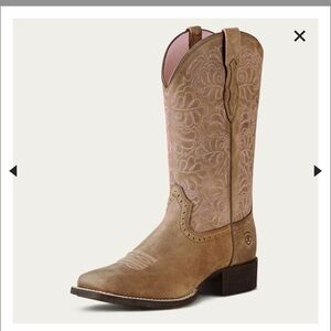 Ariat Women's Brown Embroidered Heeled Boots